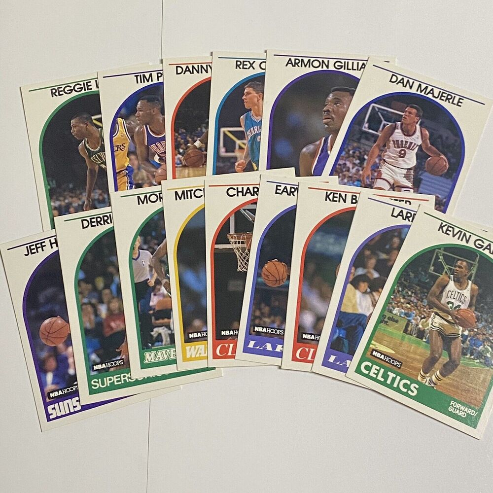 1989-1990 NBA Hoops Basketball Card Lot NM Vintage 15 Cards